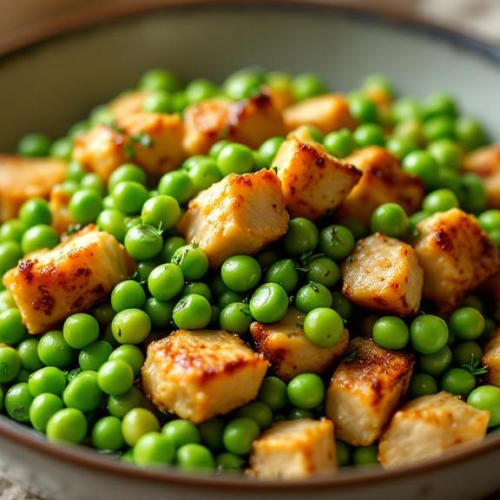 Chicken & Sweet Pea Dinner Bowl - Fresh Start 30: A Journey To Better Health